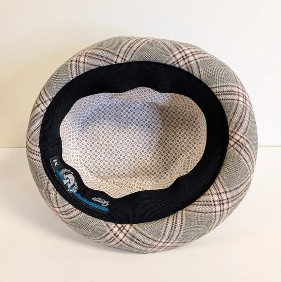 Goorin Bros Biggles Plaid Fedora Hat Classic Unisex Vintage Style Hat M - Picture 7 of 15